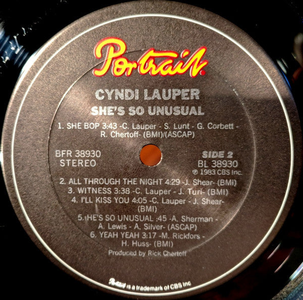 Cyndi Lauper : She's So Unusual (LP, Album)