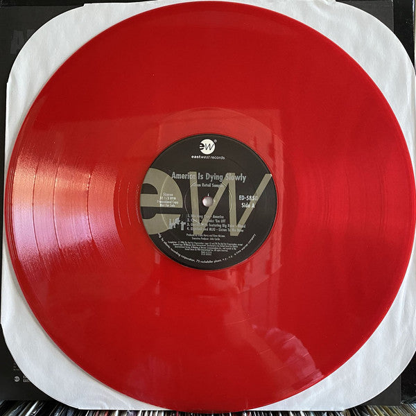 Various : America Is Dying Slowly (LP, Promo, Smplr, Red)