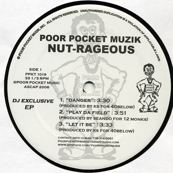 Nut-rageous : Nut-rageous Dj Exclusive E.P. (12", EP)