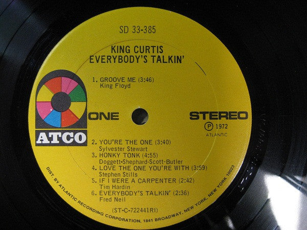 King Curtis : Everybody's Talkin' (LP, Album, PRC)