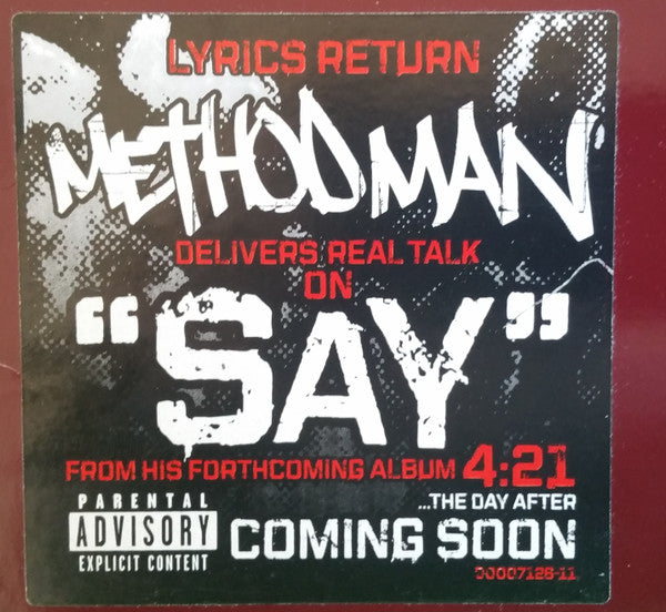 Method Man : Say (12")