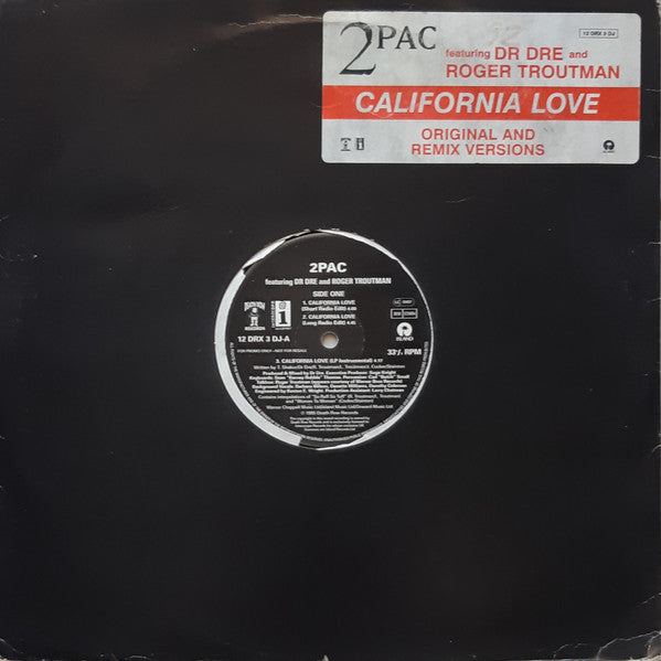 2Pac Featuring Dr. Dre & Roger Troutman : California Love (12", Promo)