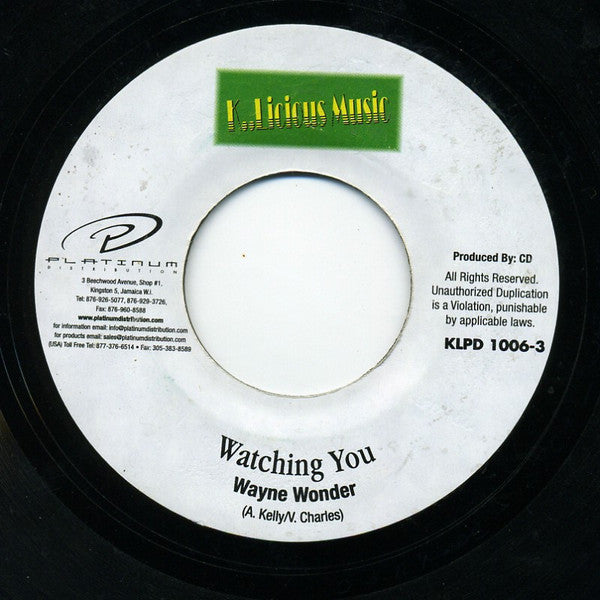 Wayne Wonder : Watching You (7")