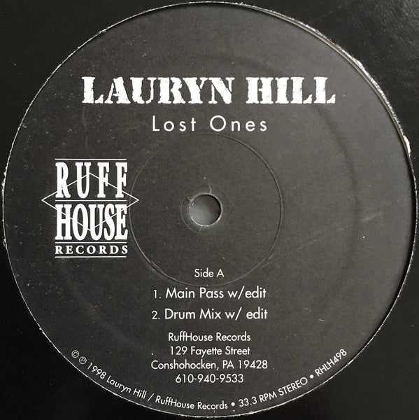 Lauryn Hill : Lost Ones (12", Promo)