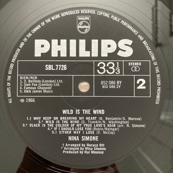 Nina Simone : Wild Is The Wind (LP, Album)