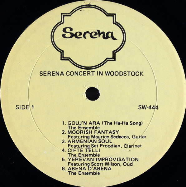 Serena (15) : Concert In Woodstock (LP, Album)