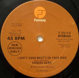 Spiders Webb : I Don't Know What's On Your Mind / Reggae Bump (12", Promo)