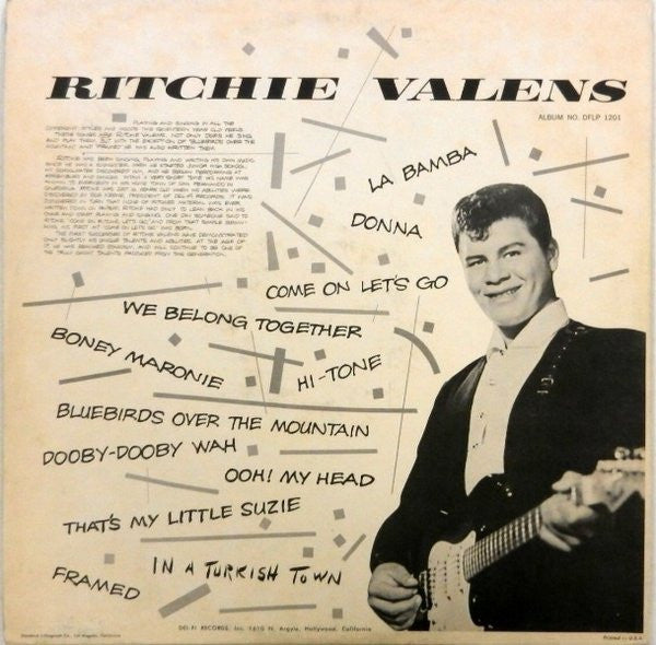 Ritchie Valens : Ritchie Valens (LP, Album, Mono)