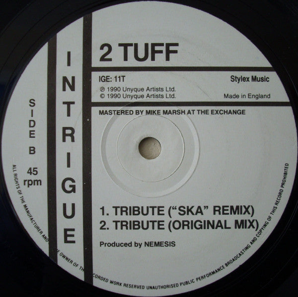 2 Tuff : Slow Down (12")