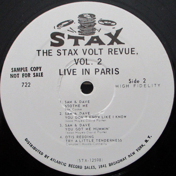 Various : The Stax / Volt Revue Volume 2  Live In Paris (LP, Album, Mono, Promo)