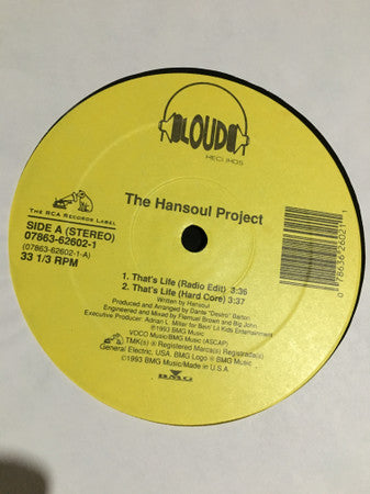 The Hansoul Project* : That's Life / For The Niggas (12")