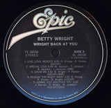 Betty Wright : Wright Back At You (LP, Album)