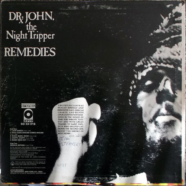 Dr. John, The Night Tripper* : Remedies (LP, Album, PR )