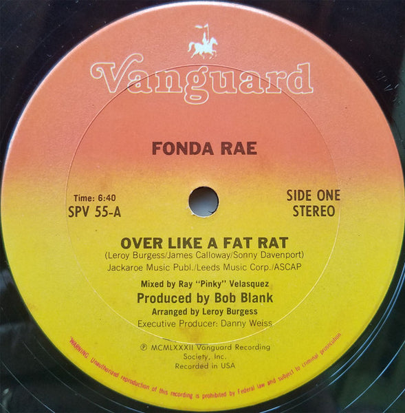 Fonda Rae : Over Like A Fat Rat (12", Pit)