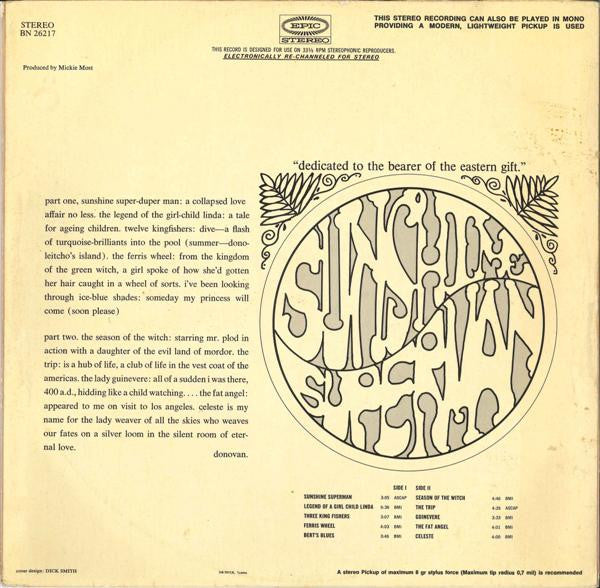 Donovan : Sunshine Superman (LP, Album)