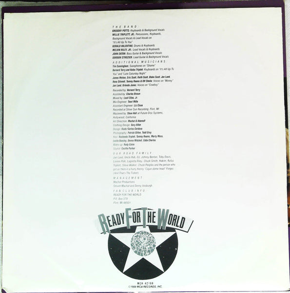 Ready For The World : Ruff 'N' Ready (LP, Glo)