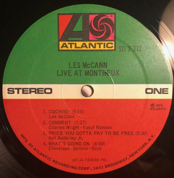 Les McCann : Live At Montreux (2xLP, Album, PR )