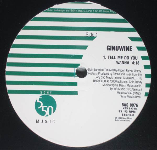 Ginuwine : Tell Me Do U Wanna (12")