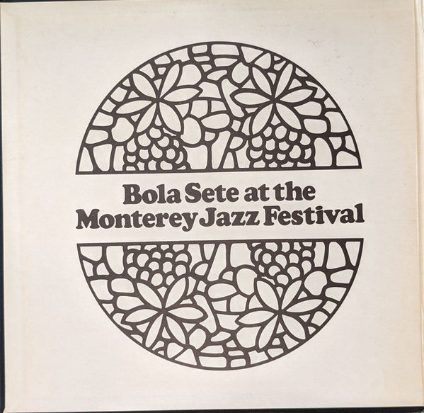 Bola Sete : Bola Sete At The Monterey Jazz Festival (LP, Album, Gat)