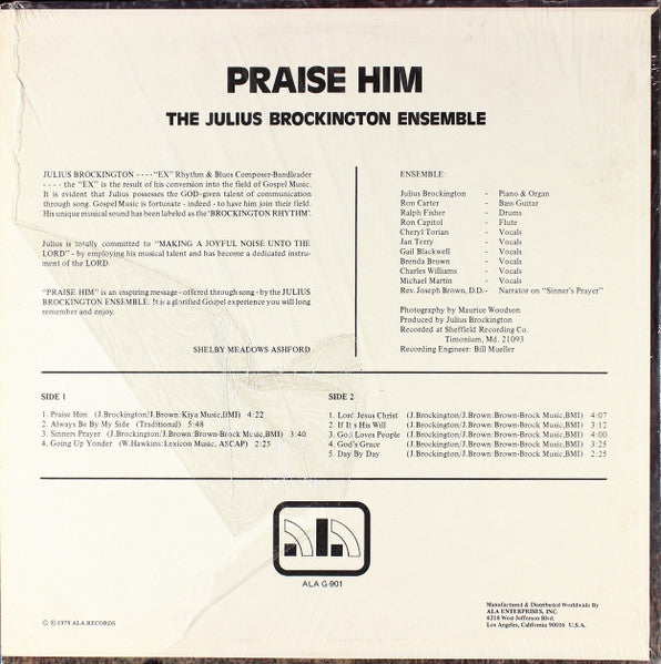 The Julius Brockington Ensemble : Praise Him (LP, Album)