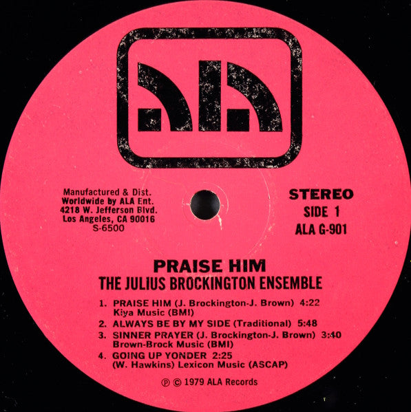 The Julius Brockington Ensemble : Praise Him (LP, Album)