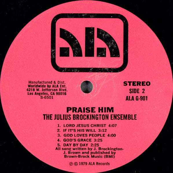 The Julius Brockington Ensemble : Praise Him (LP, Album)