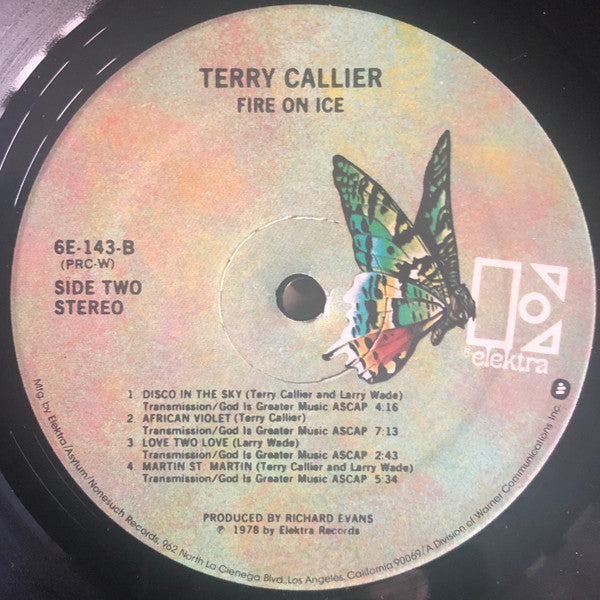 Terry Callier : Fire On Ice (LP, Album, RP, PRC)