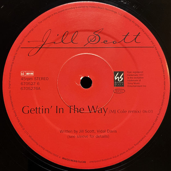 Jill Scott : Gettin' In The Way (12")