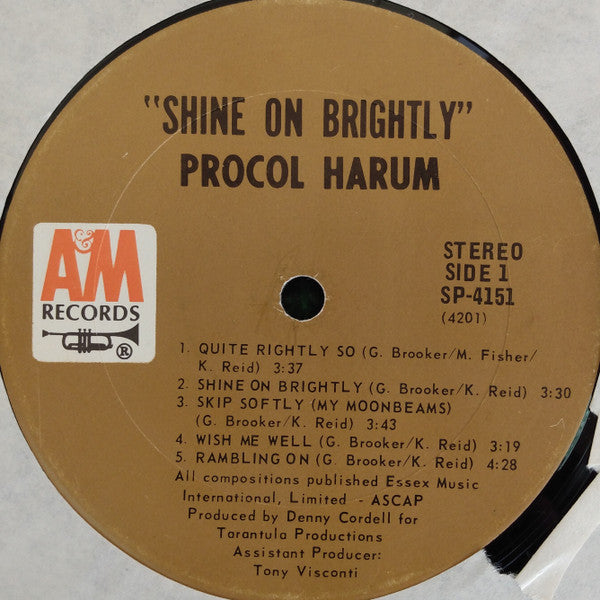 Procol Harum : Shine On Brightly (LP, Album, Gat)