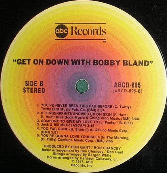 Bobby Bland : Get On Down With Bobby Bland (LP, Album)