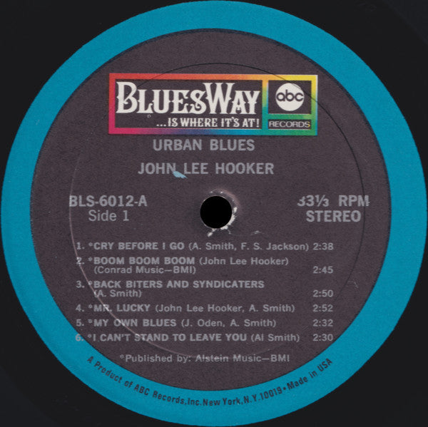 John Lee Hooker : Urban Blues (LP, Album, RP, Joi)