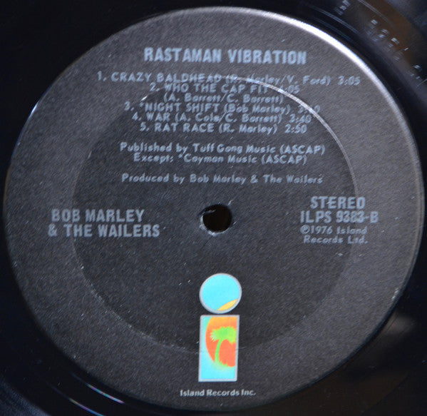 Bob Marley & The Wailers : Rastaman Vibration (LP, Album, Ter)