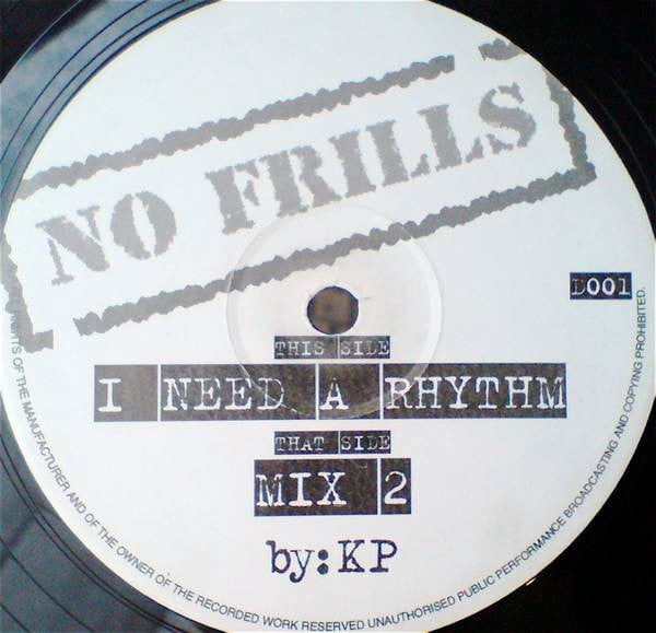 KP (2) : I Need A Rhythm (12")