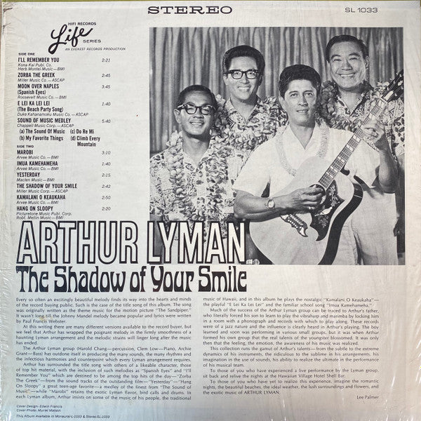 Arthur Lyman : The Shadow Of Your Smile (LP, Album)