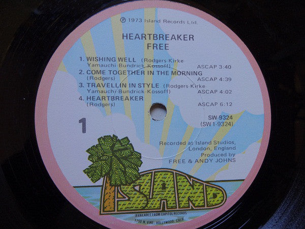 Free : Heartbreaker (LP, Album, Los)