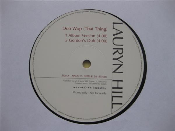 Lauryn Hill : Doo-Wop (That Thing) (12", Promo)