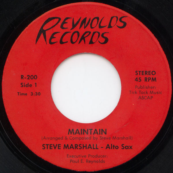 Steve Marshall (2) : Maintain / Creative Happiness (7")