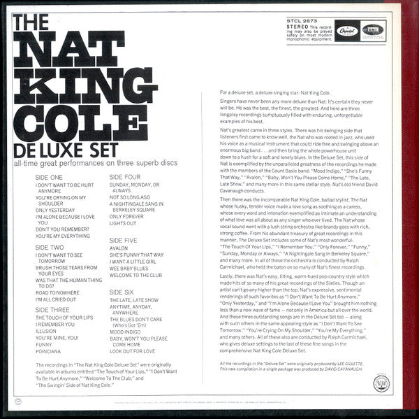 Nat King Cole : The Nat King Cole Deluxe Set (3xLP, Comp + Box)