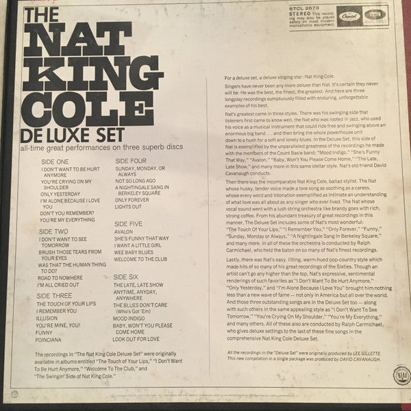 Nat King Cole : The Nat King Cole Deluxe Set (3xLP, Comp + Box)