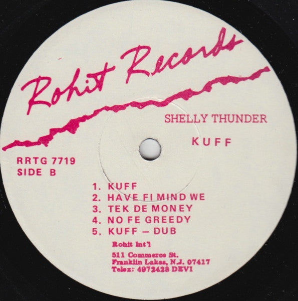 Shelly Thunder : Kuff (The Best Of Reggae Dancehall Volume 2) (LP, Comp)