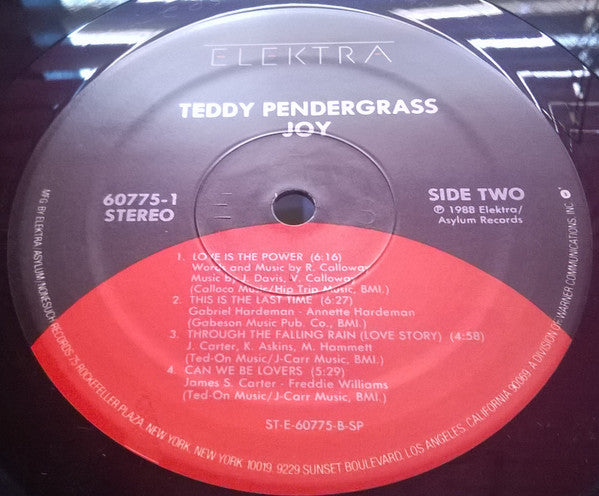 Teddy Pendergrass : Joy (LP, Album)