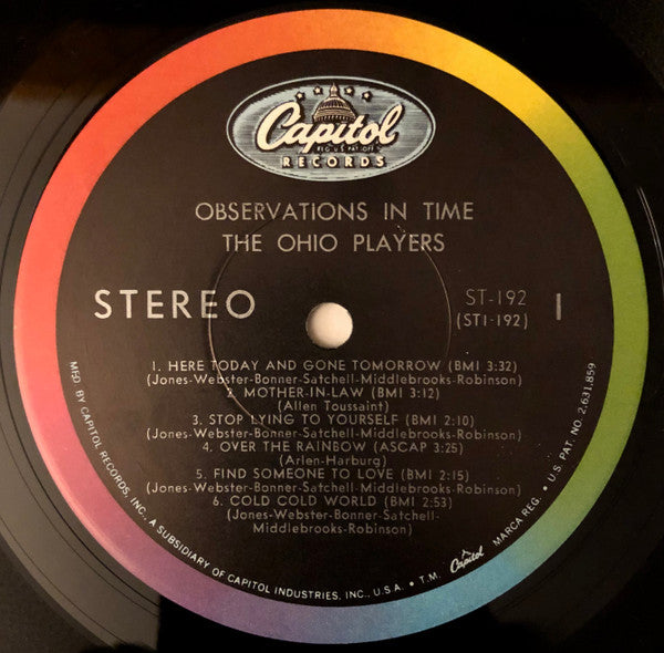 Ohio Players : Observations In Time (LP, Album, Scr)