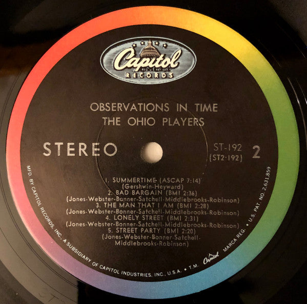 Ohio Players : Observations In Time (LP, Album, Scr)