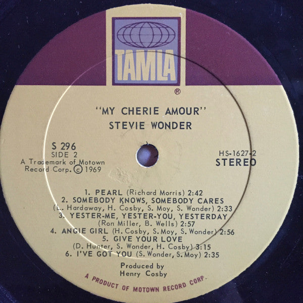 Stevie Wonder : My Cherie Amour (LP, Album)