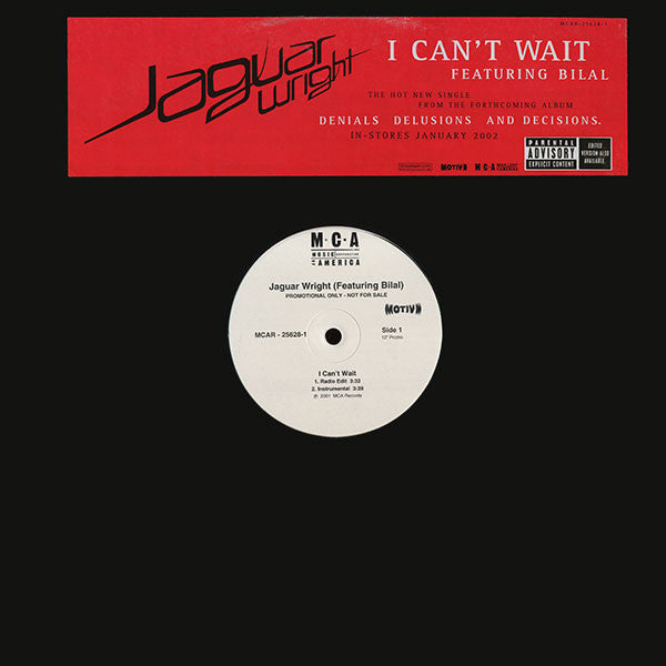 Jaguar Wright Featuring Bilal : I Can't Wait (12", Promo)