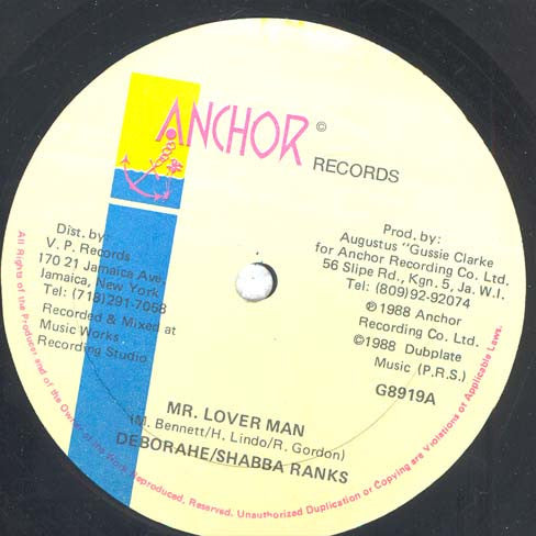 Shabba Ranks / Deborahe* : Mr. Lover Man (12")