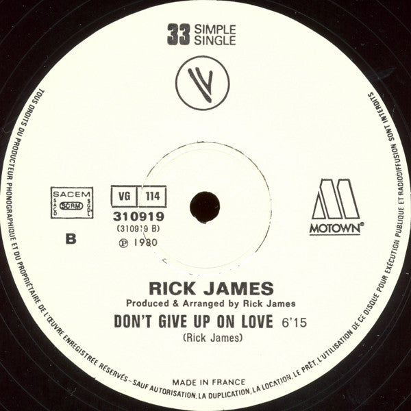 Rick James : Give It To Me Baby (12", Single, Ltd)