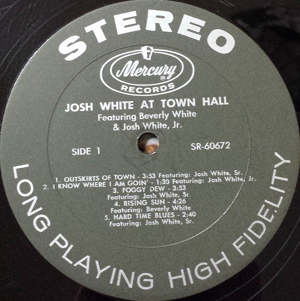 Josh White : At Town Hall (LP, Album)