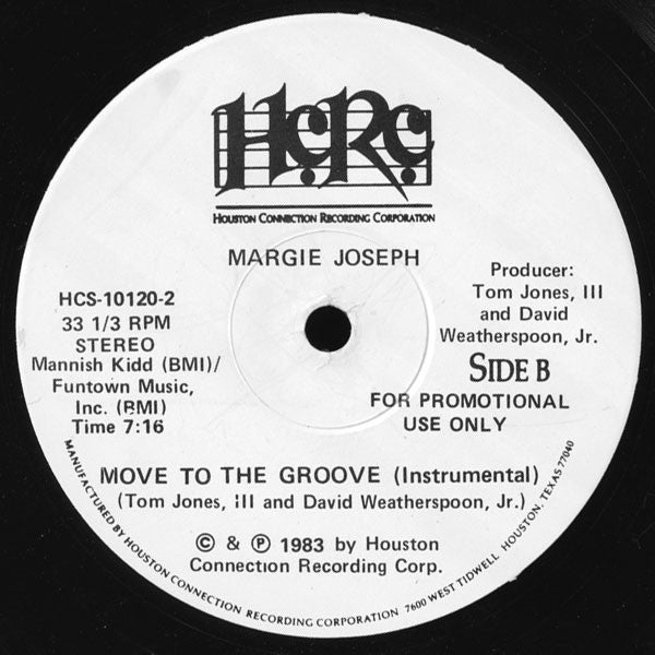 Margie Joseph : Move To The Groove (12", Promo)