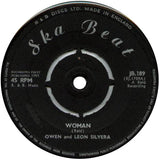 Owen And Leon Silvera* / Baba Brooks With Don Drummond : Woman / Dr. Decker (7", Single)